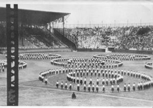 Women Workers' exercises in Osaka, 1937