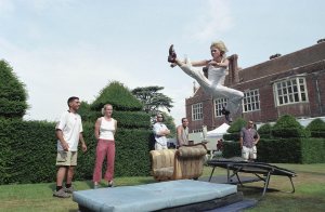 Hannah Spearritt trains for her fight scenes as Emily.