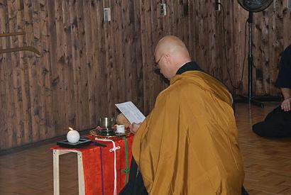 Reciting the Heart Sutra