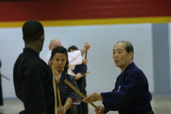 Jodo instruction with Namitome sensei