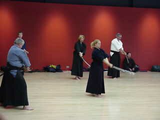 practicing the stroke